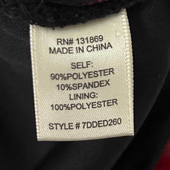 Thirty Thirty LA Black Red Floral Mesh Bell Sleeve Bodycon Mini Dress Size XL - Picture 6 of 10